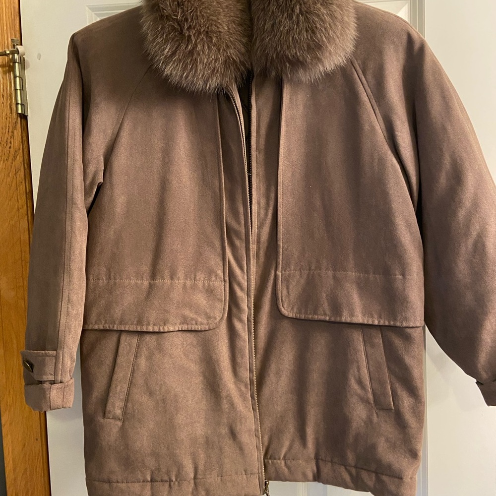 Bromley petite suede jacket womens